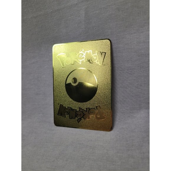 Snorlax I Choose You Love Heart Valentine Gold Metal Card- Brand new - Picture 3 of 3